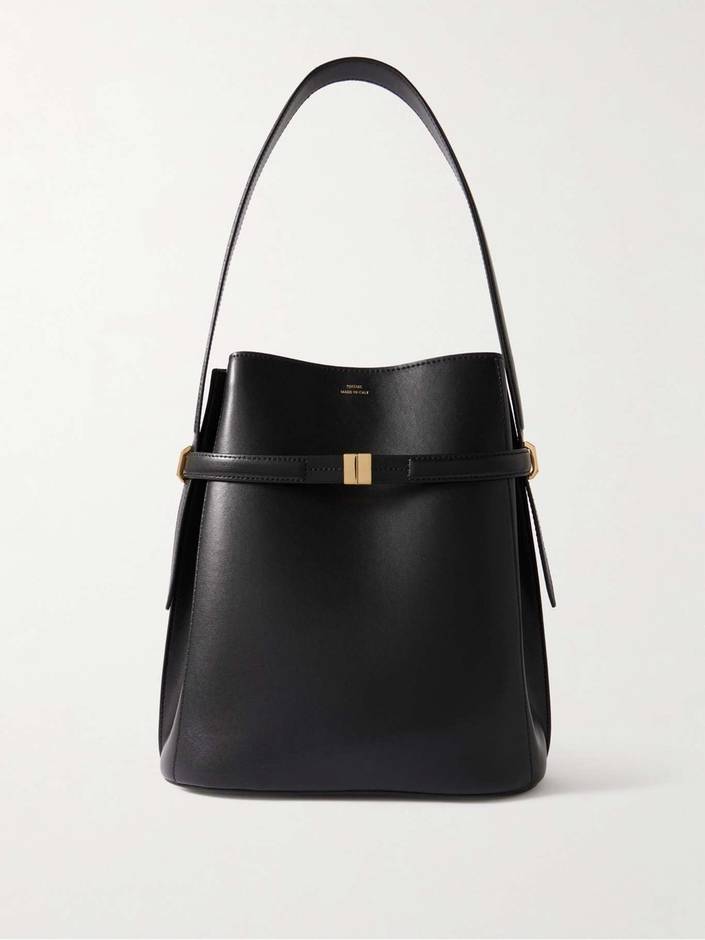TOTEME Belted Tote Black Leather - Picture 2 of 9